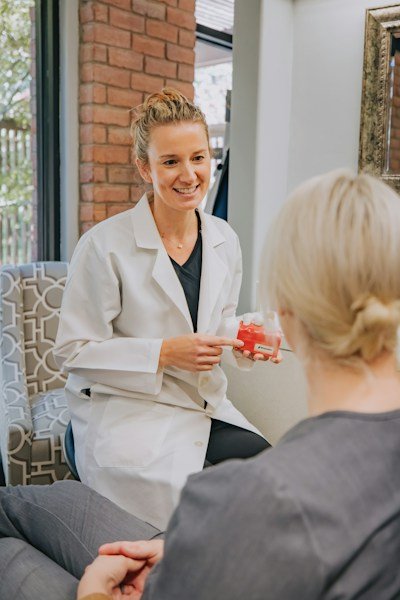 Doctor consulting with a patient